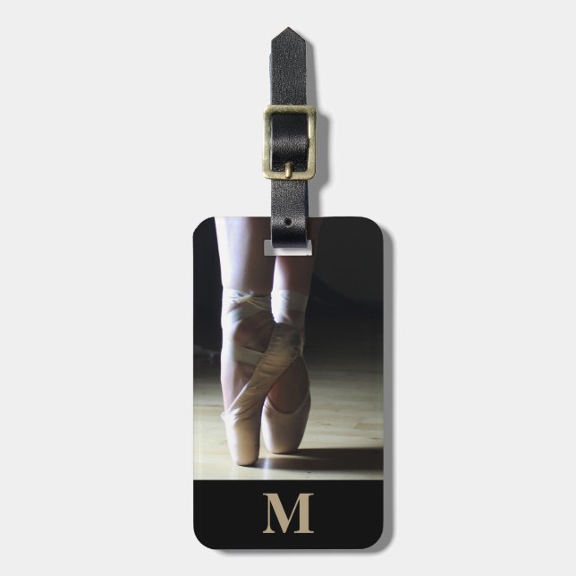 Etiqueta Para Maletas Ballet Monograma Ballet Toe Dance Shoes (Frente Vertical)