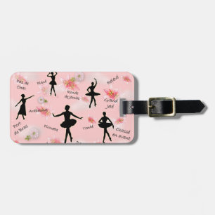 Etiqueta Para Maletas Ballet (personalizable)