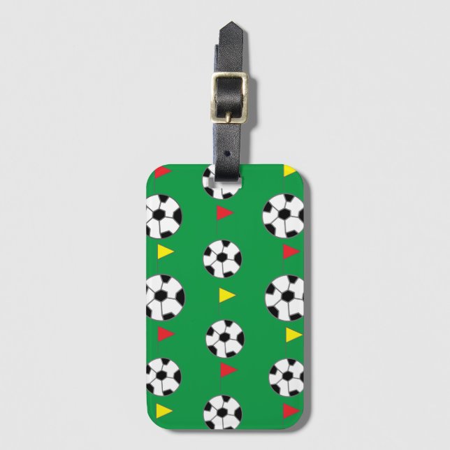 Etiqueta Para Maletas Balón de fútbol (Anverso vertical)