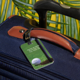 Etiqueta Para Maletas Balón de golf al borde de la copa Funda de primer 