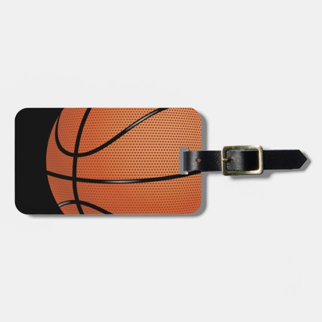 Etiqueta Para Maletas Baloncesto (Frente Horizontal)