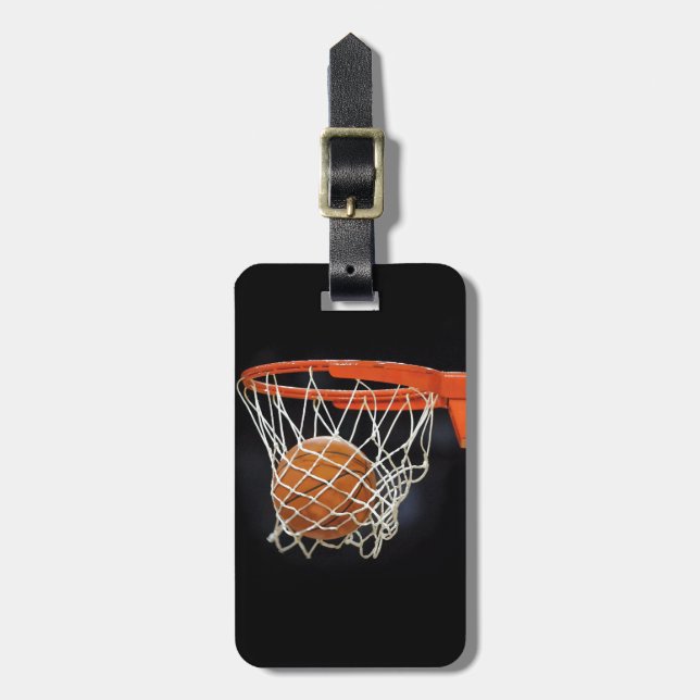 Etiqueta Para Maletas Baloncesto Bolsas de equipaje (Frente Vertical)