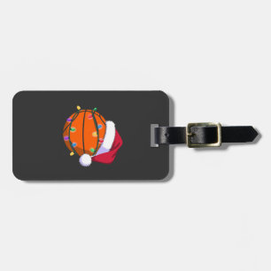 Etiqueta Para Maletas Baloncesto de muñeco de nieve Navidad Santa béisbo