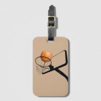 Baloncesto y aro ilustrados