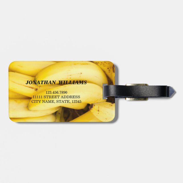 Etiqueta Para Maletas Bananas (Atrás Horizontal)