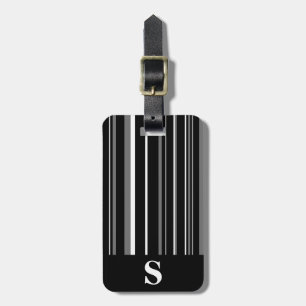 Etiqueta Para Maletas Banda de código de barras blanco, gris, negro mono