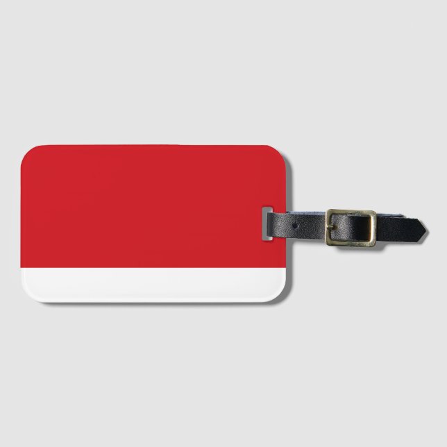Etiqueta Para Maletas Banda roja (Anverso horizontal)