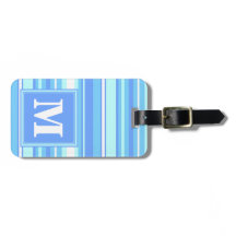 Bandas azules del cielo monogramo