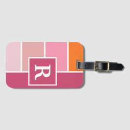 Etiqueta Para Maletas Bandas femeninas amplias con monograma