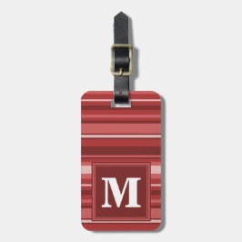 Etiqueta Para Maletas Bandas rojas monográficas