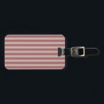 Etiqueta Para Maletas Bandas rosadas<br><div class="desc">Rayas rosas</div>