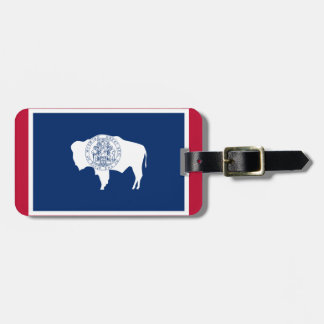 Etiqueta Para Maletas Bandeira do Wyoming