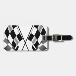 Etiqueta Para Maletas bandera a cuadros