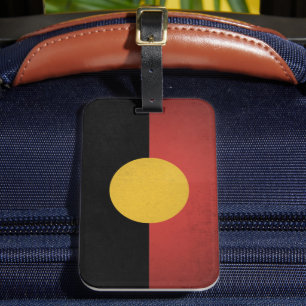 Etiqueta Para Maletas Bandera aborigen australiana