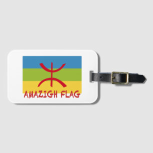 Etiqueta Para Maletas Bandera amazigh - bandera bereber-Drapeau Amazigh