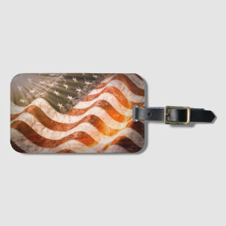 Etiqueta Para Maletas Bandera Americana