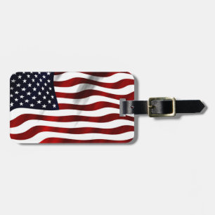 Etiqueta Para Maletas Bandera Americana