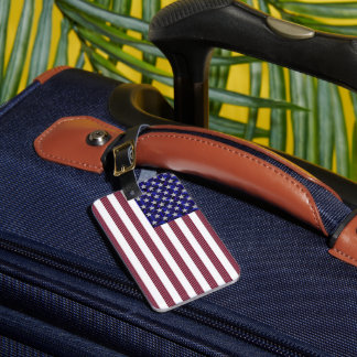 Etiqueta Para Maletas Bandera Americana