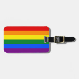 Etiqueta Para Maletas Bandera arco iris