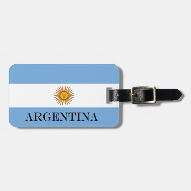 Etiqueta Para Maletas Bandera argentina Bandera De Argentina (Frente Horizontal)