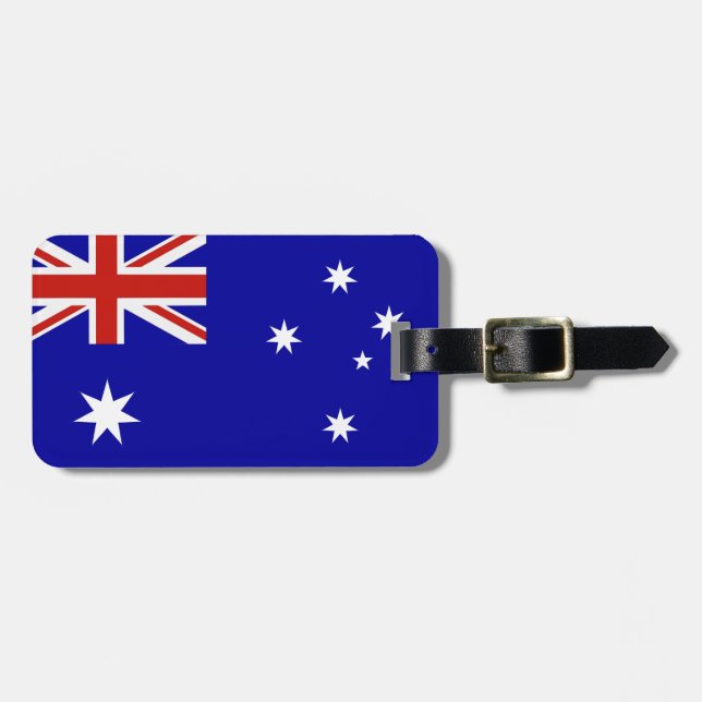 Etiqueta Para Maletas Bandera australiana (Frente Horizontal)