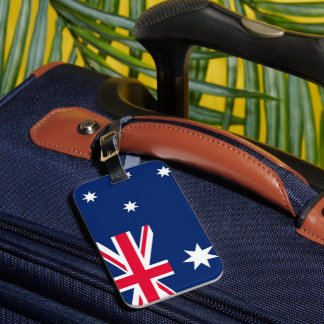 Etiqueta Para Maletas Bandera australiana