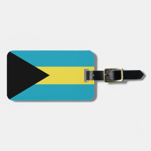 Etiqueta Para Maletas Bandera bahamesa clásica
