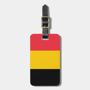 Etiqueta Para Maletas Bandera belga