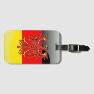 Etiqueta Para Maletas Bandera brillante de Alemania
