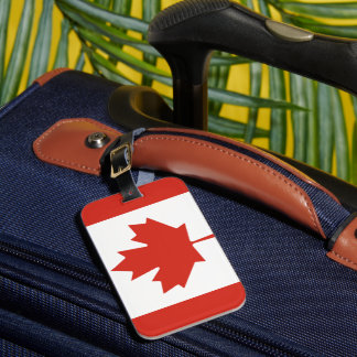 Etiqueta Para Maletas Bandera Canadiense