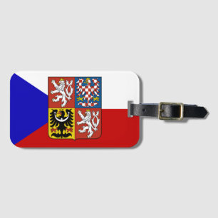 Etiqueta Para Maletas Bandera checa
