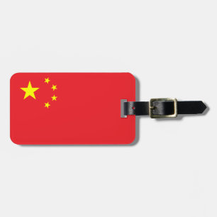 Etiqueta Para Maletas Bandera china