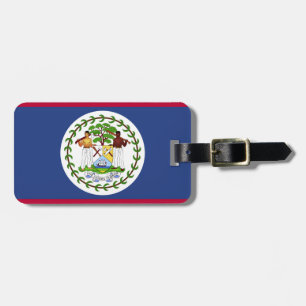 Etiqueta Para Maletas Bandera clásica de Belice