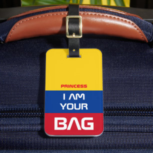 Etiqueta Para Maletas Bandera colombiana y viaje en Colombia/Bolsa perso