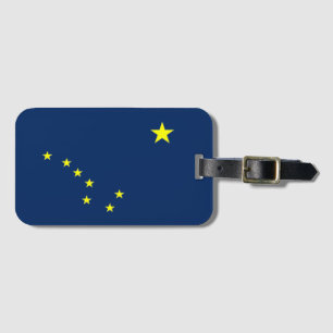 Etiqueta Para Maletas Bandera de Alaska