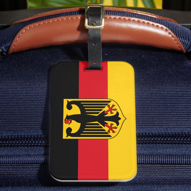 Etiqueta Para Maletas Bandera de Alemania (Anverso In situ 2)