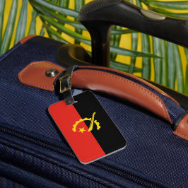 Etiqueta Para Maletas Bandera de Angola