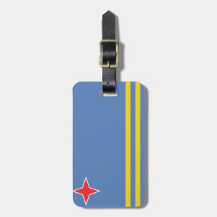 Etiqueta Para Maletas Bandera de Aruba