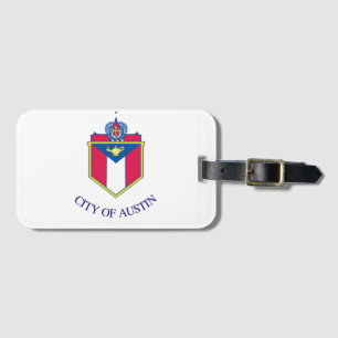 Etiqueta Para Maletas Bandera de Austin, Texas