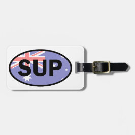 Etiqueta Para Maletas Bandera de Australia de Standup Paddleboard