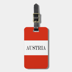 Etiqueta Para Maletas Bandera de Austria