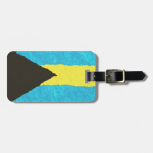 ETIQUETA PARA MALETAS BANDERA DE BAHAMAS