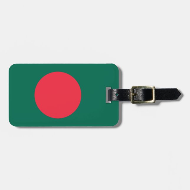 Etiqueta Para Maletas Bandera de Bangladesh Easy ID Personal (Frente Horizontal)