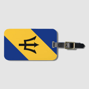 Etiqueta Para Maletas Bandera de Barbados