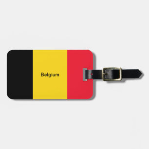 Etiqueta Para Maletas Bandera de Bélgica