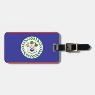 Etiqueta Para Maletas Bandera de Belice