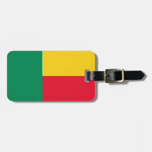 Etiqueta Para Maletas Bandera de Benín Fácil ID Personal