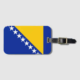 Etiqueta Para Maletas Bandera de Bosnia y Herzegovina
