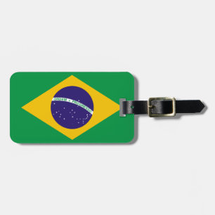 Etiqueta Para Maletas Bandera de Brasil