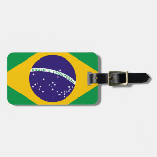 Etiqueta Para Maletas Bandera de Brasil